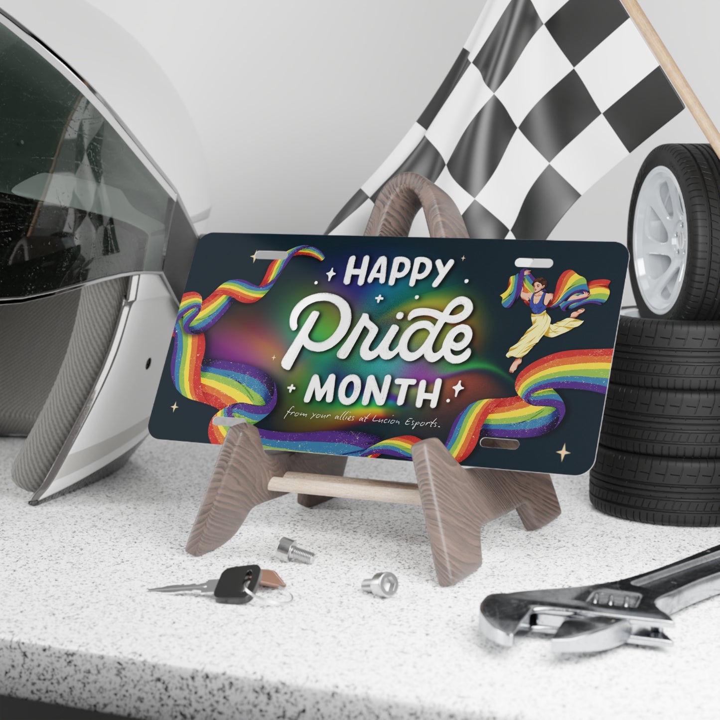 Happy Pride Month Vanity Plate