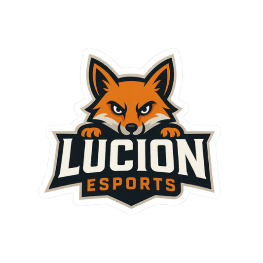 Lucion Esports Logo Sticker — Gaming Team Kiss-Cut Vinyl Decal