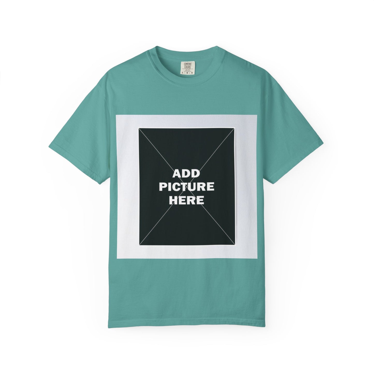 Photo-Print T-Shirt — Customizable "Add Picture Here" Graphic Tee