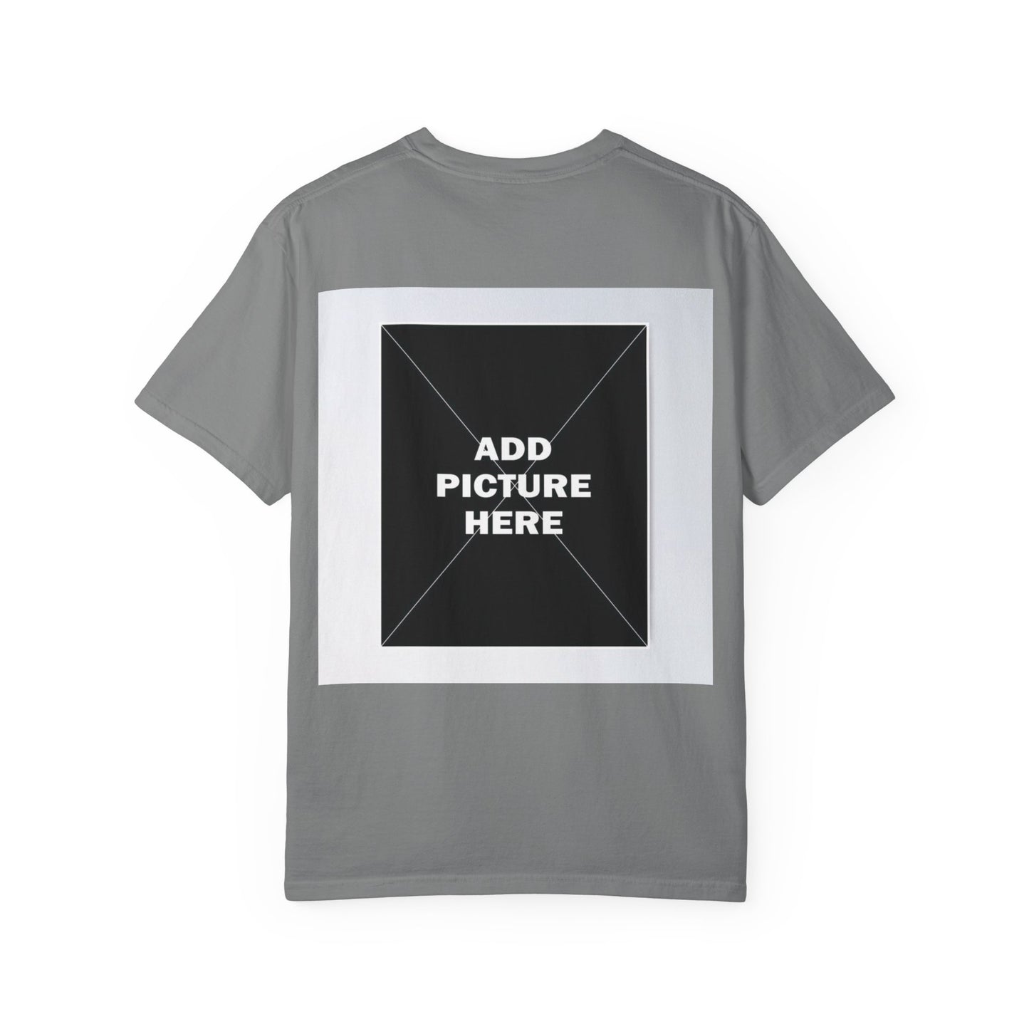 Photo-Print T-Shirt — Customizable "Add Picture Here" Graphic Tee