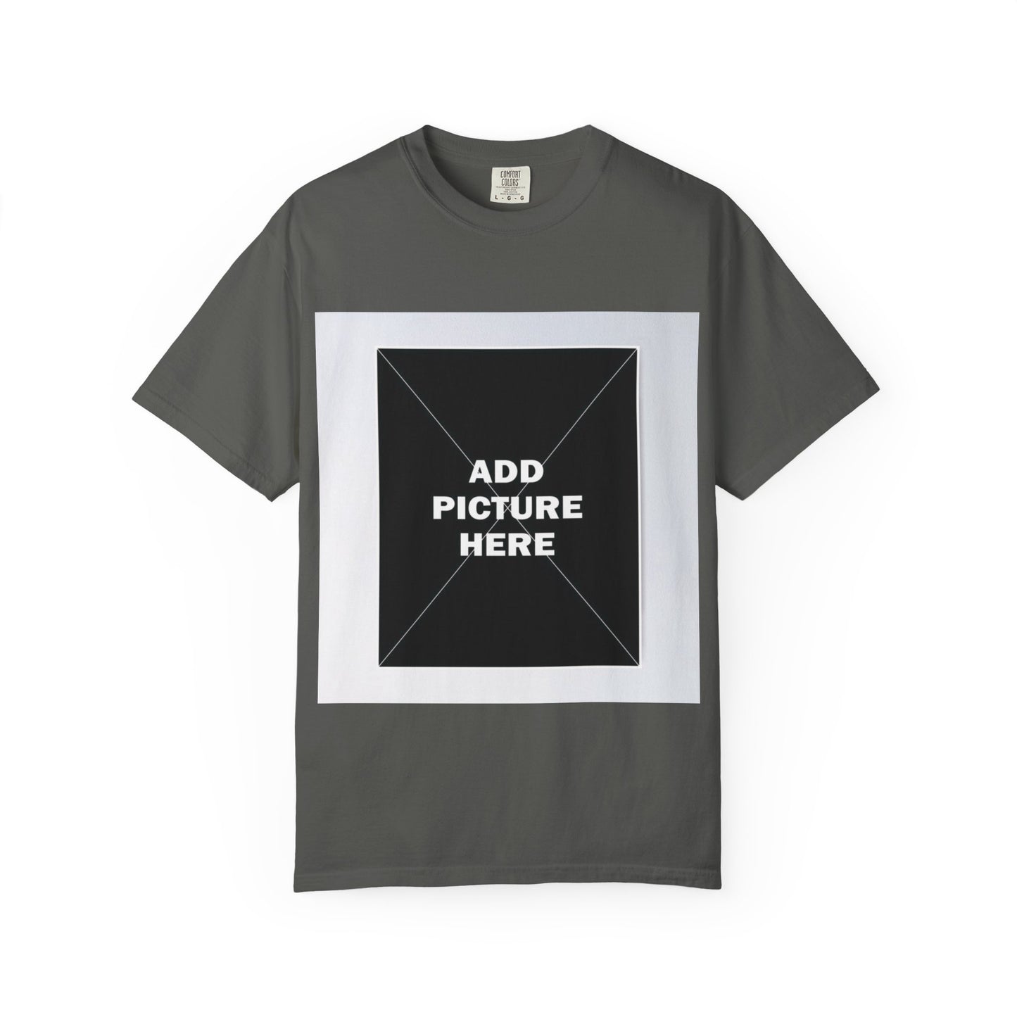 Photo-Print T-Shirt — Customizable "Add Picture Here" Graphic Tee