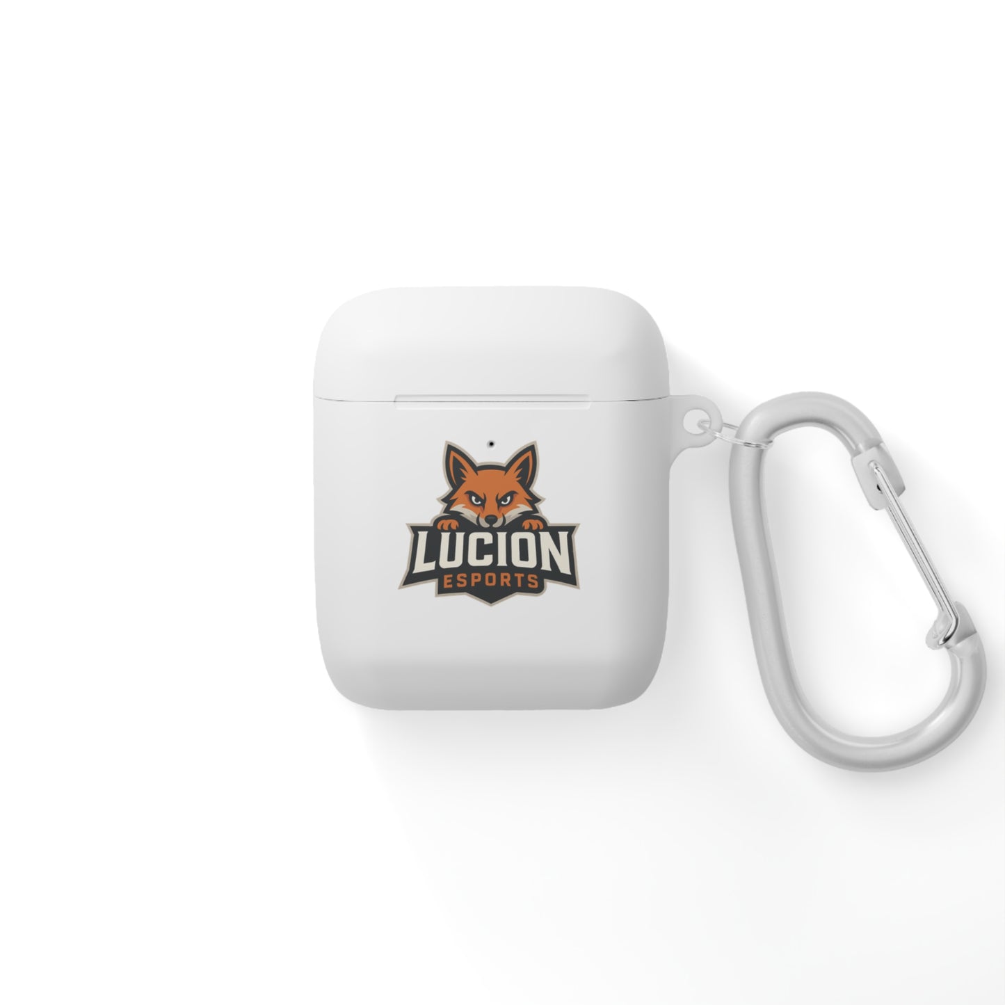 Lucion Esports AirPods Case Cover — Protective Silicone Case with Carabiner