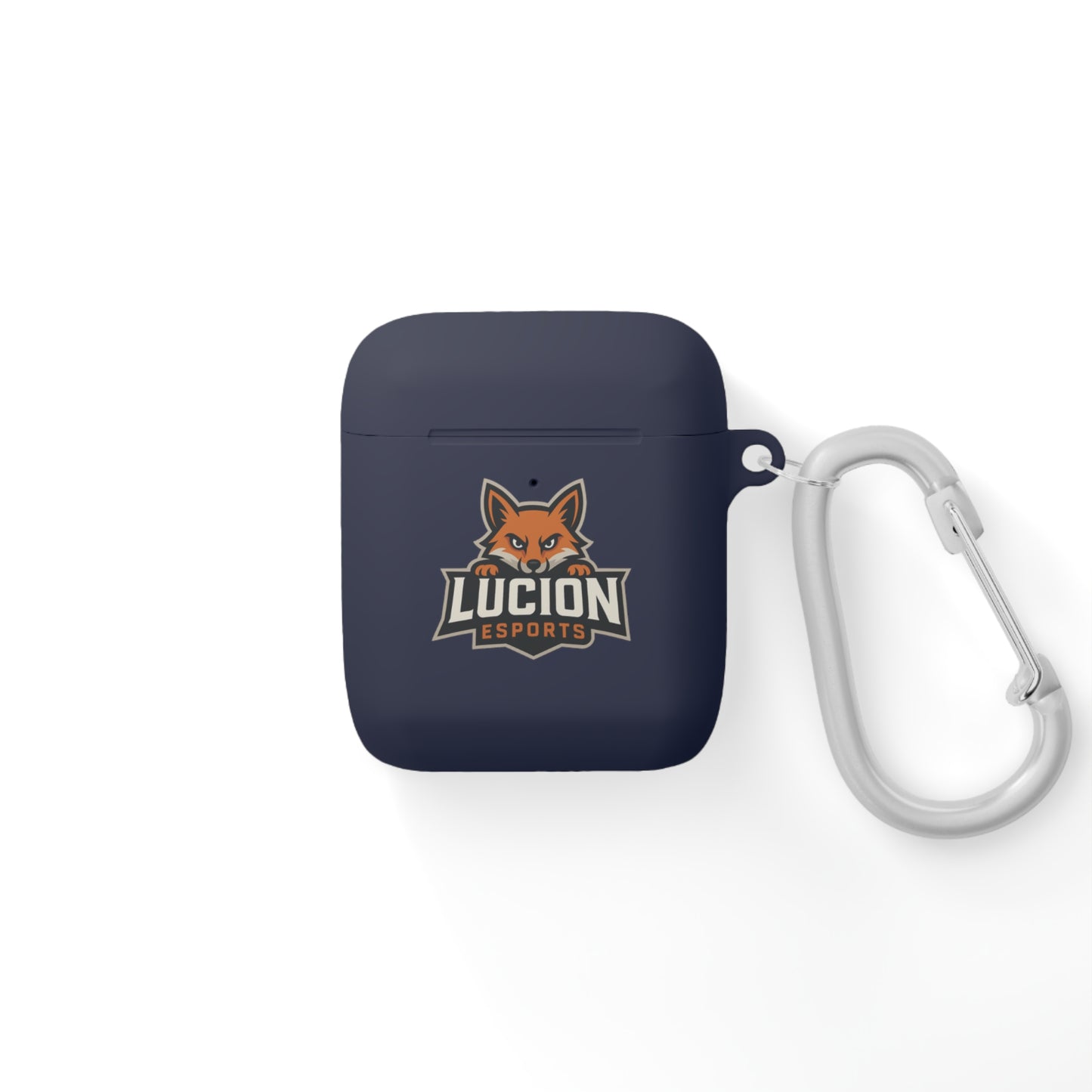 Lucion Esports AirPods Case Cover — Protective Silicone Case with Carabiner