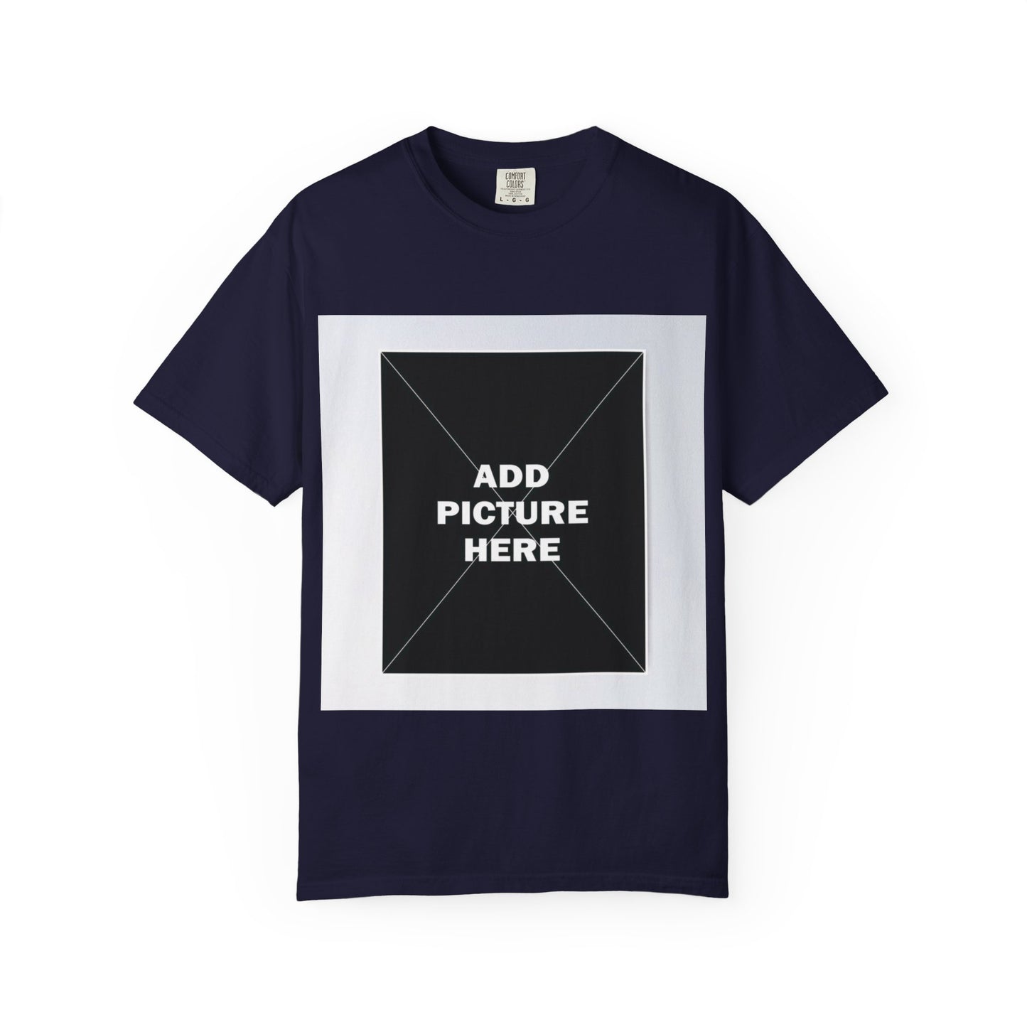 Photo-Print T-Shirt — Customizable "Add Picture Here" Graphic Tee