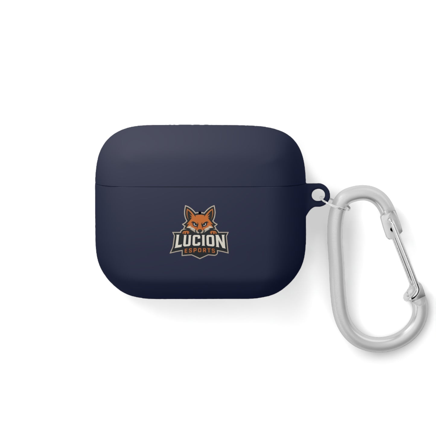Lucion Esports AirPods Case Cover — Protective Silicone Case with Carabiner
