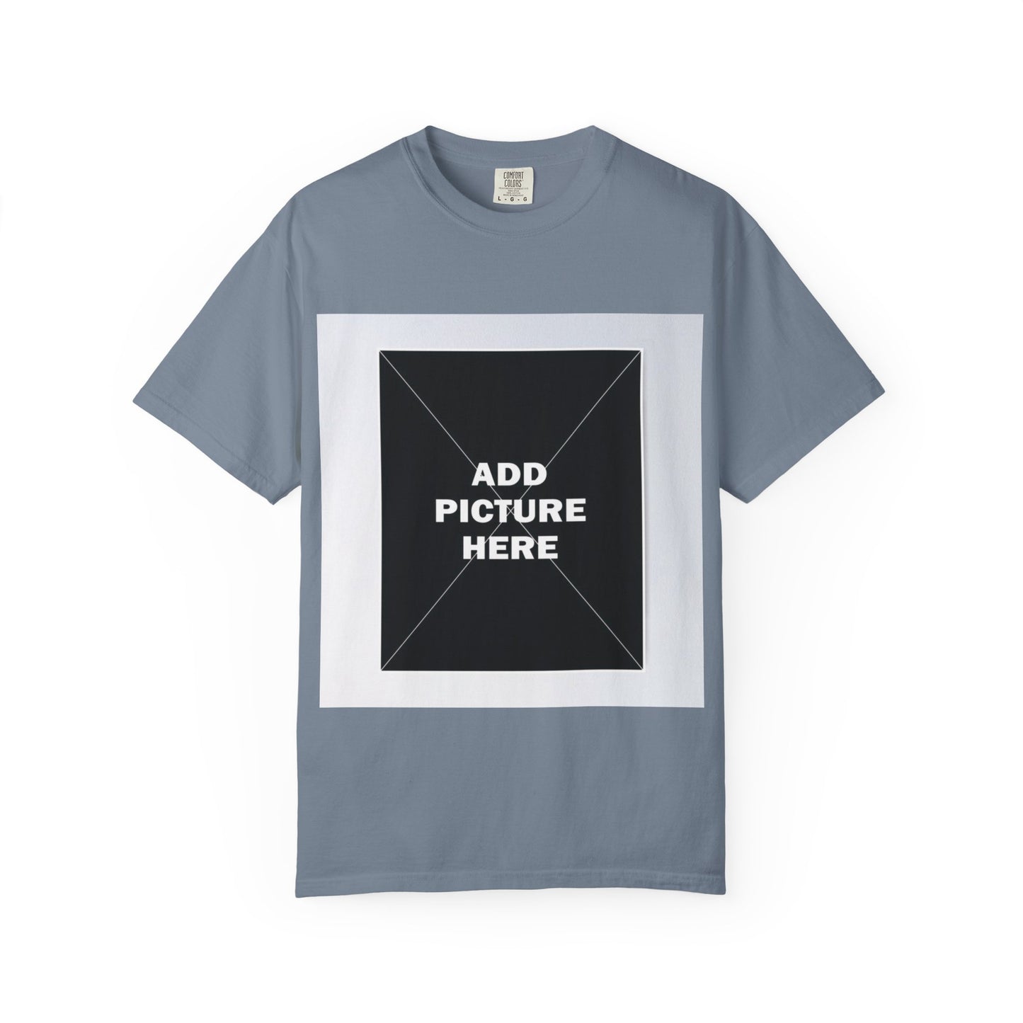 Photo-Print T-Shirt — Customizable "Add Picture Here" Graphic Tee
