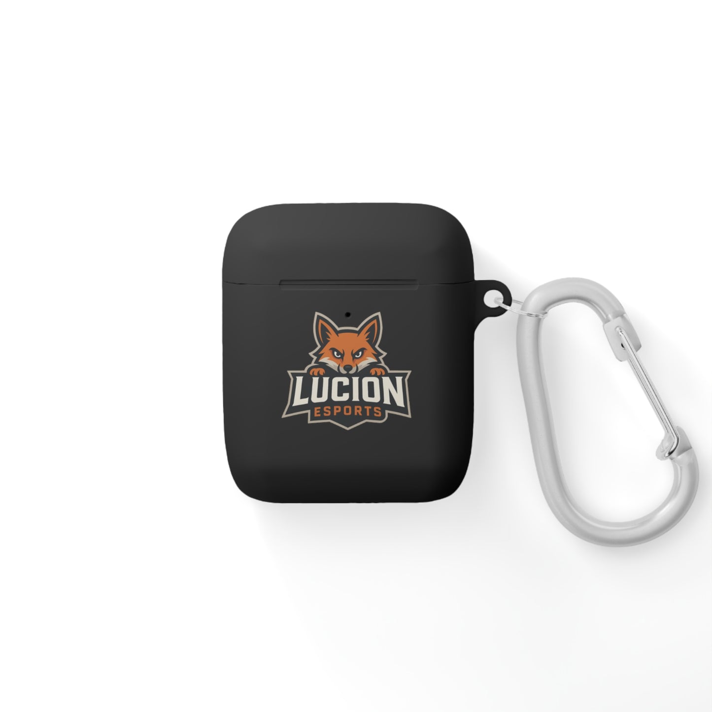 Lucion Esports AirPods Case Cover — Protective Silicone Case with Carabiner