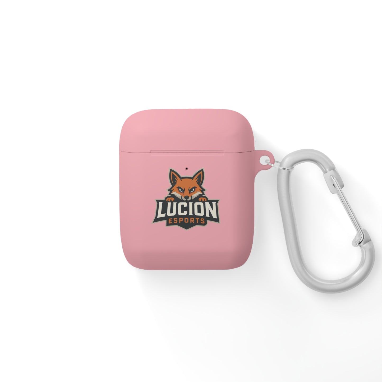 Lucion Esports AirPods Case Cover — Protective Silicone Case with Carabiner