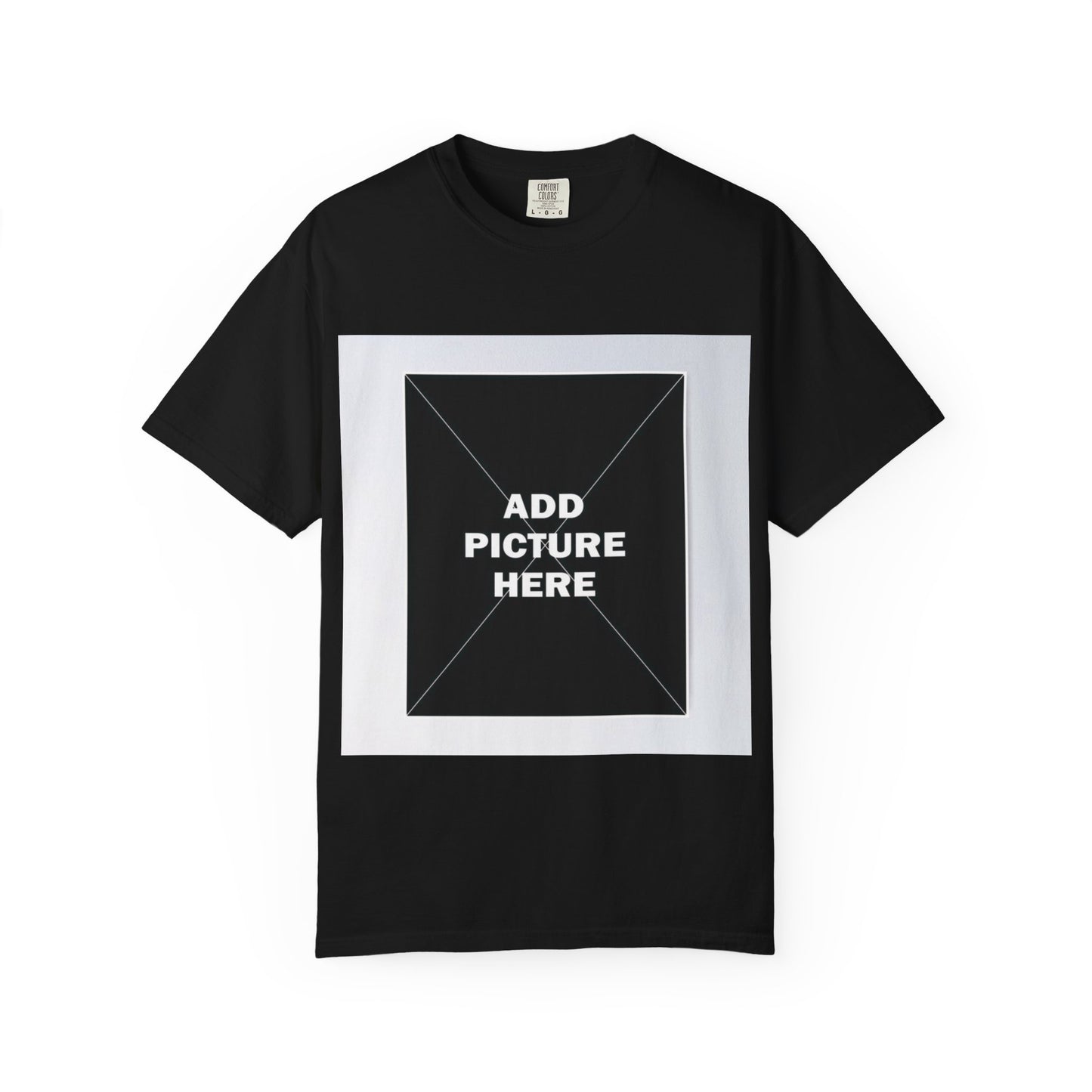 Photo-Print T-Shirt — Customizable "Add Picture Here" Graphic Tee