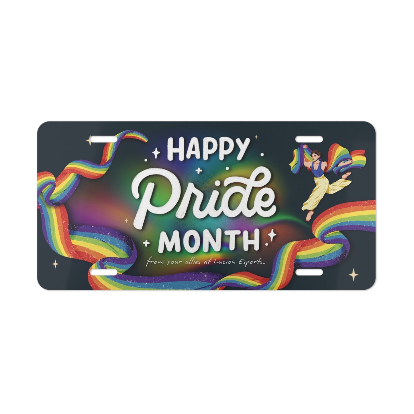 Happy Pride Month Vanity Plate