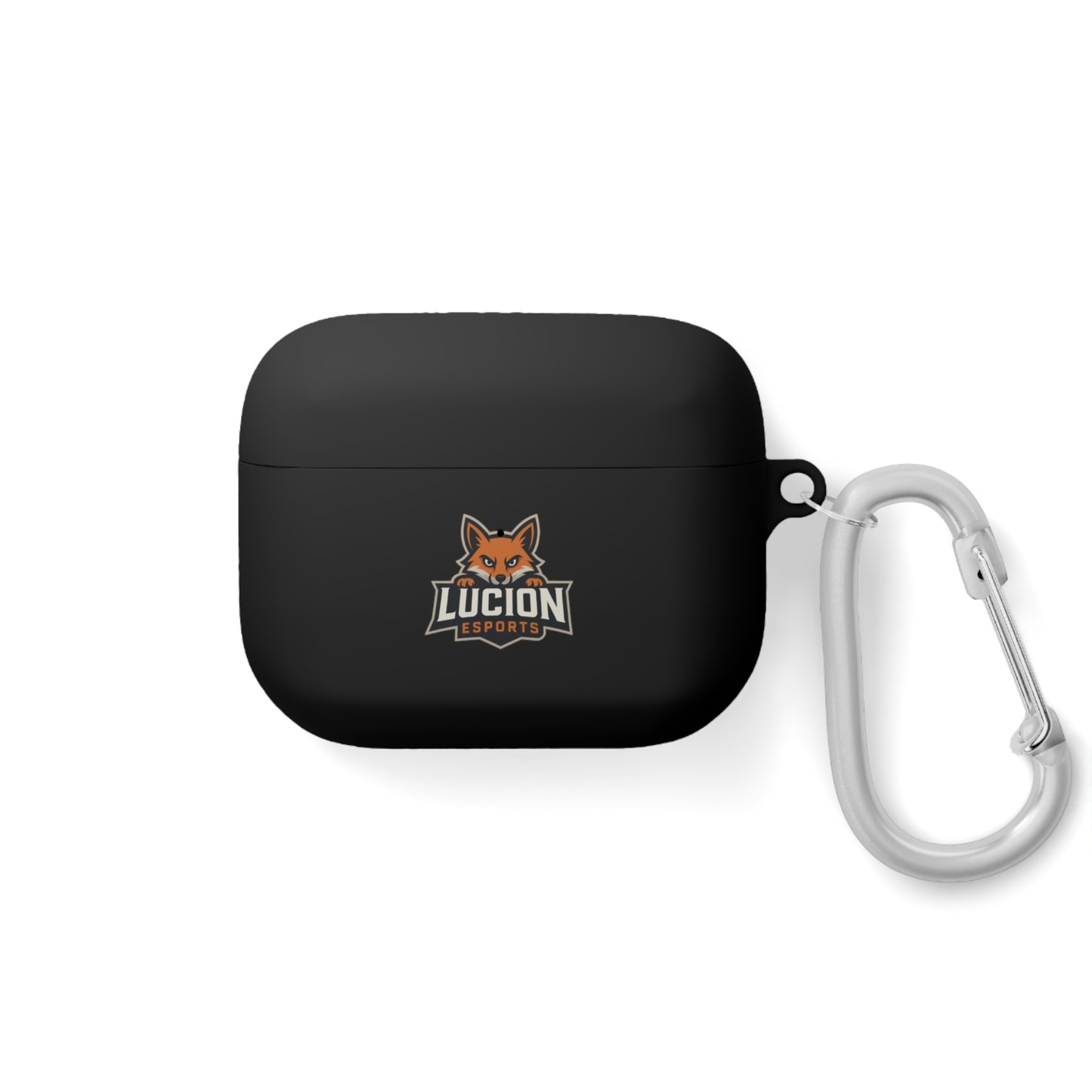 Lucion Esports AirPods Case Cover — Protective Silicone Case with Carabiner