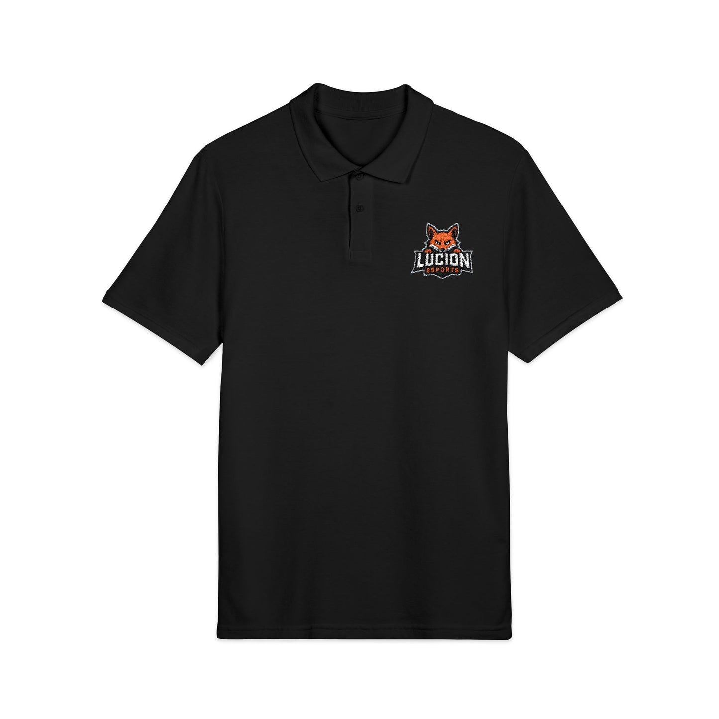 Embroidered Fox Polo Shirt
