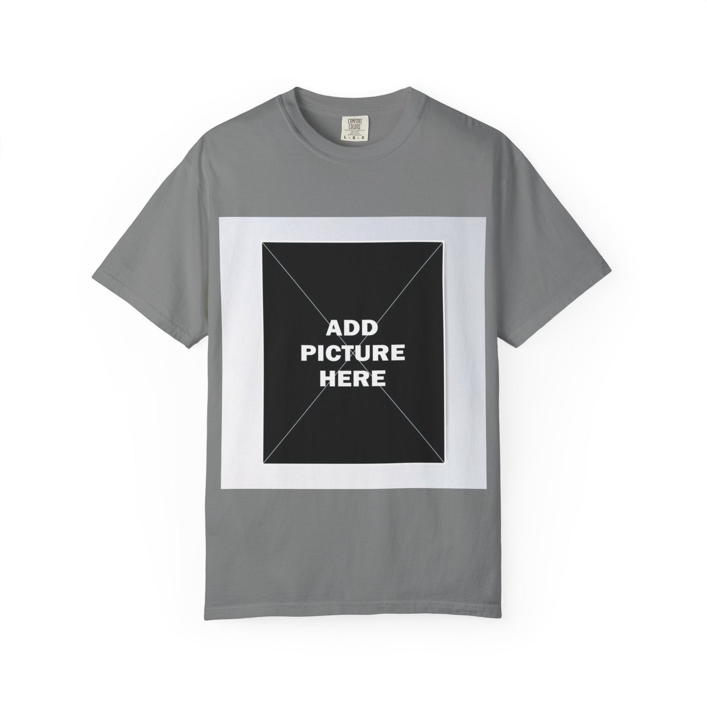 Photo-Print T-Shirt — Customizable "Add Picture Here" Graphic Tee