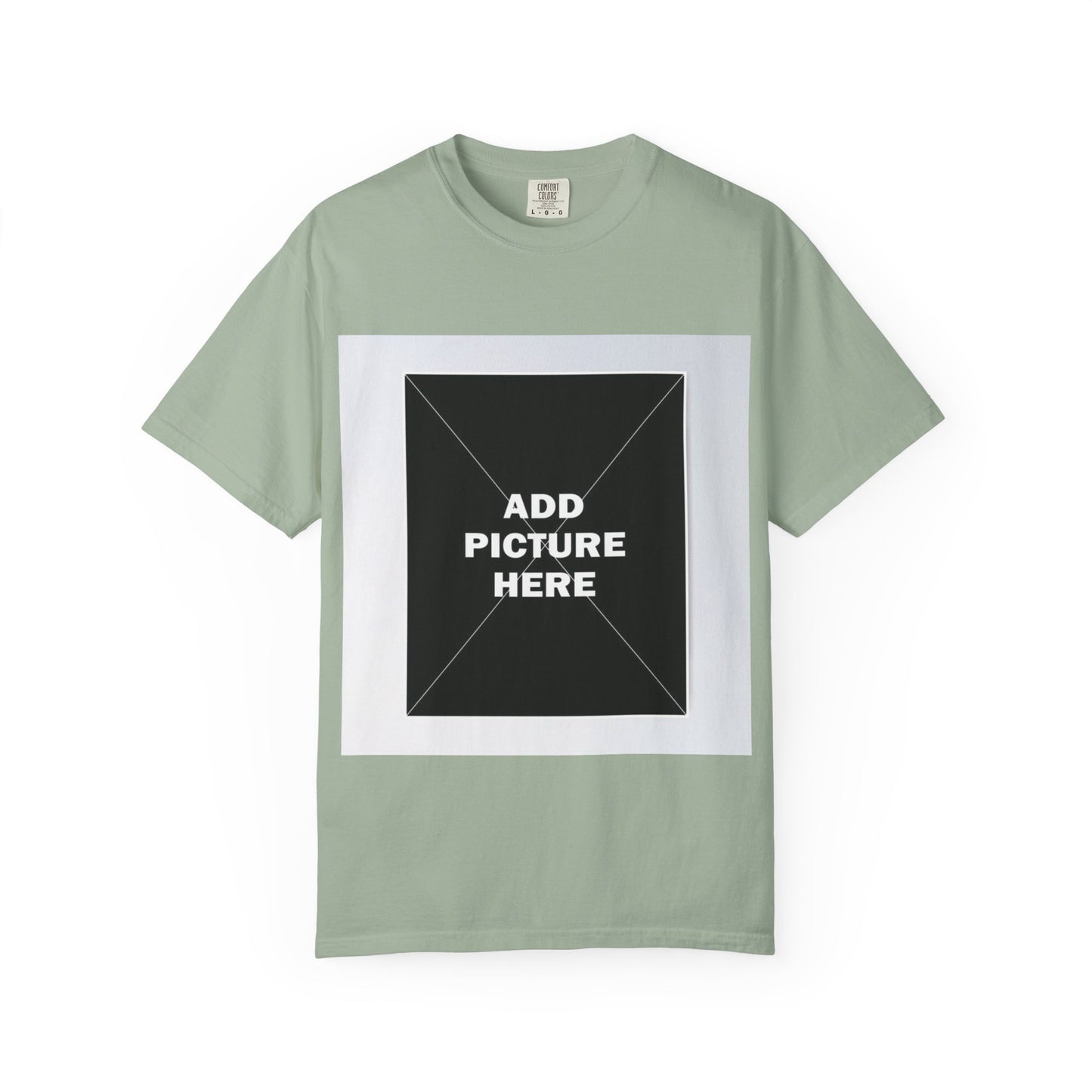 Photo-Print T-Shirt — Customizable "Add Picture Here" Graphic Tee