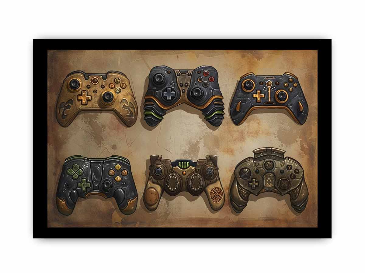 Video Game Controller  Framed Print-2